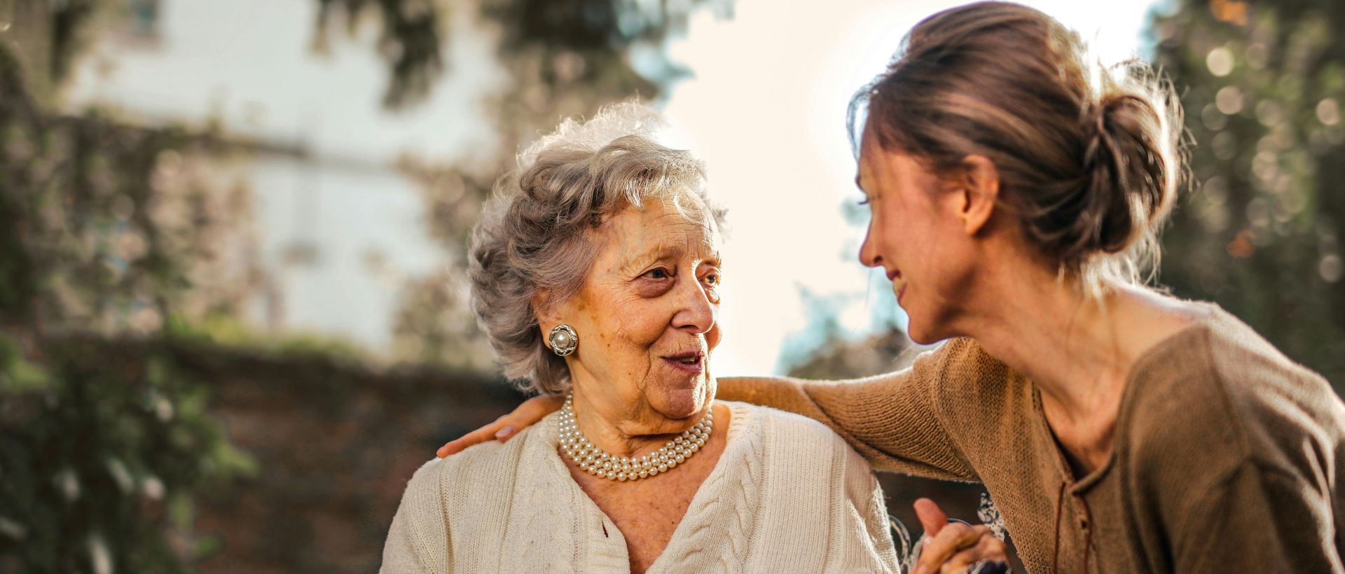 Family receiving trusted in-home caregiving support through Hometown Hands